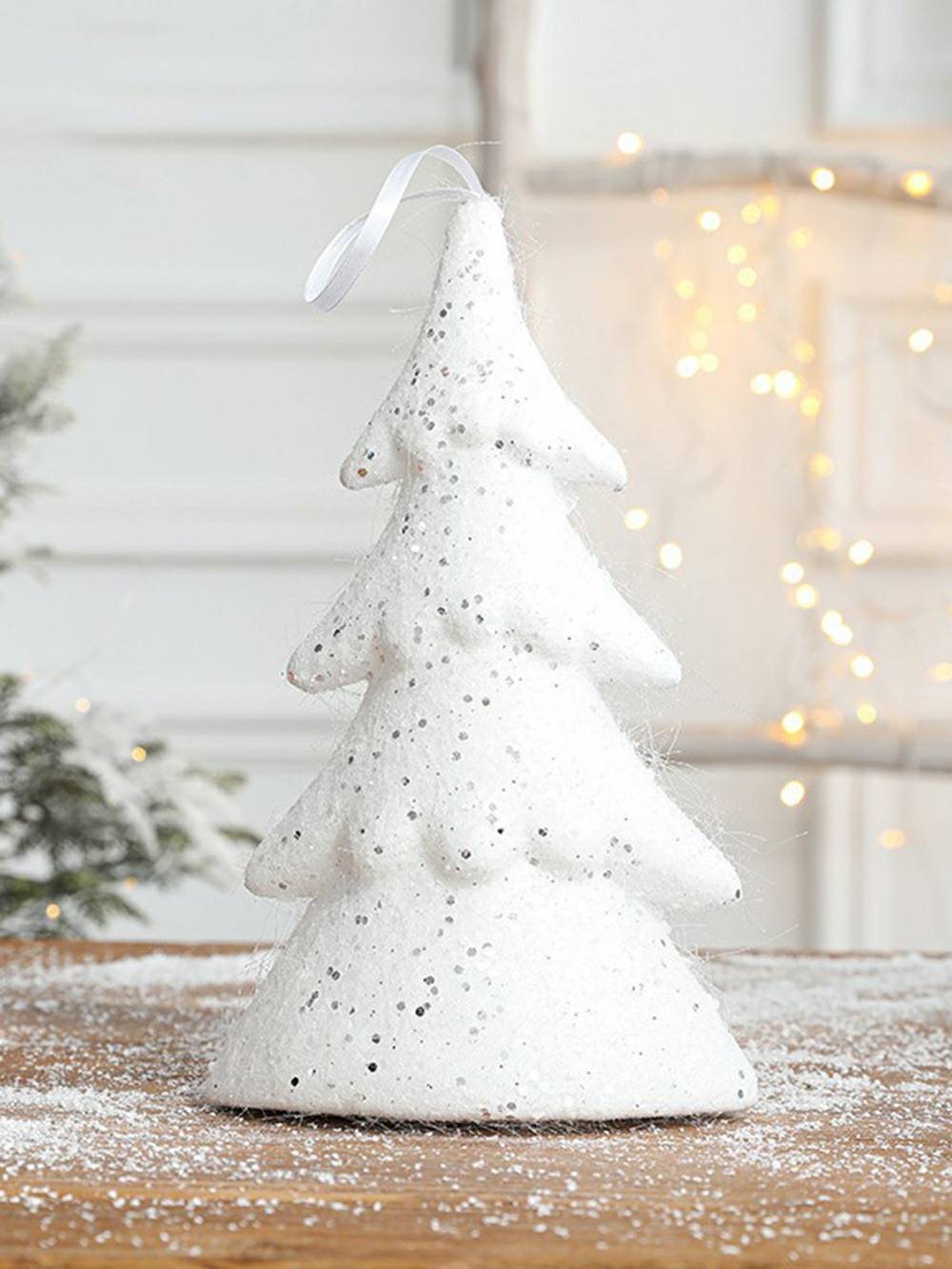 Chrëschtdag Snowman Schlitt Reindeer Ornament