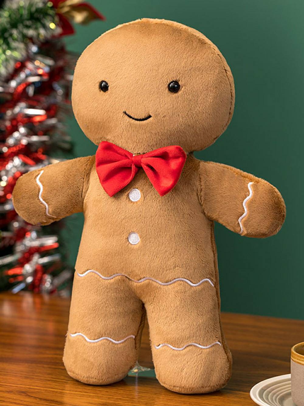 Kerst Gingerbread Man Candy House knuffel