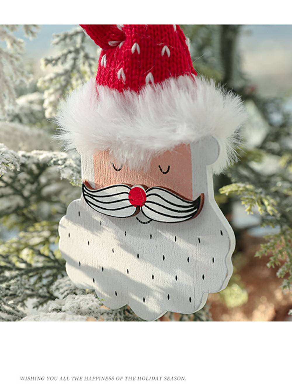 Kerstsok en pluche handschoen decoratie ornament set