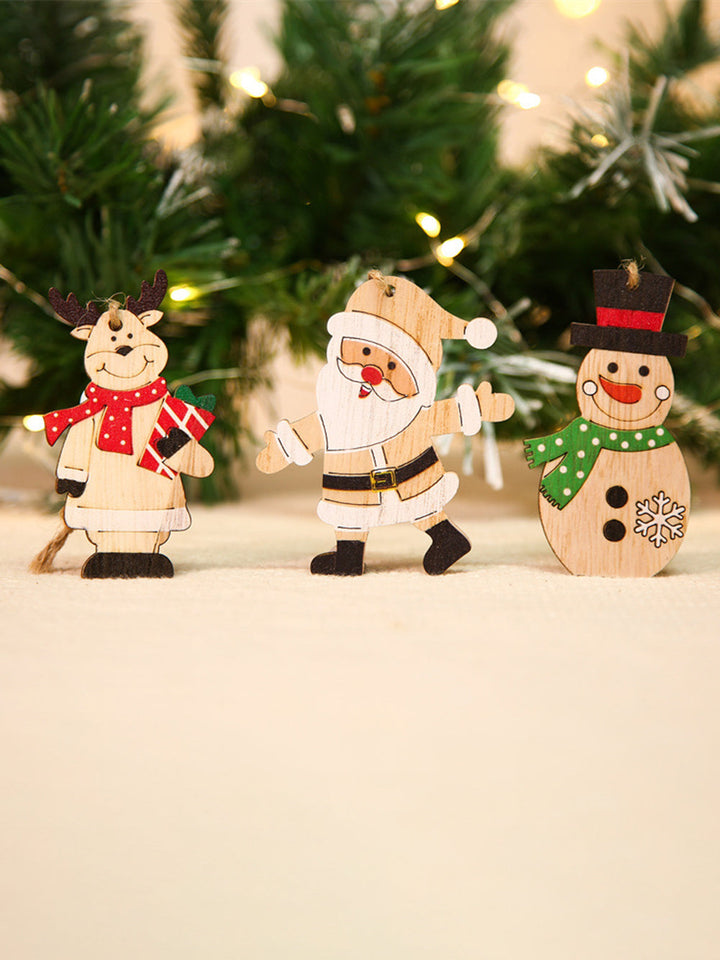 9 個のクリスマスツリーの装飾ギフトボックスと小さな装飾品