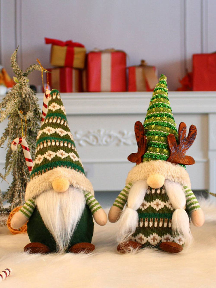 Plush Elf Christmas Tree Top Hat Rudolph Doll
