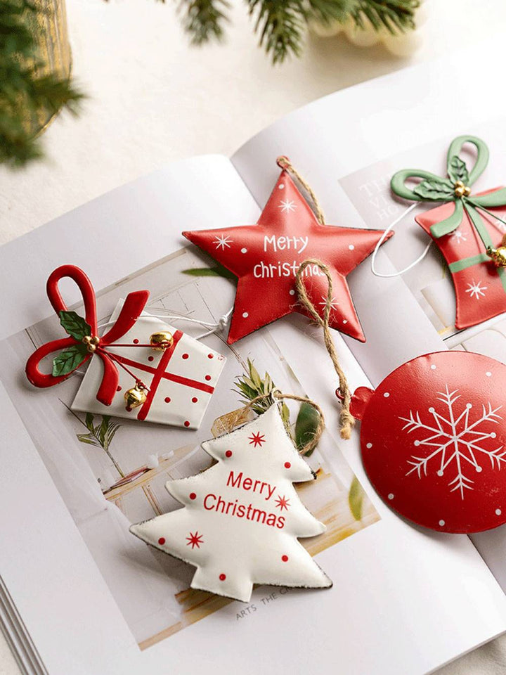 Nordic Pentagram Christmas Jingle Bell Hengende dekorasjon