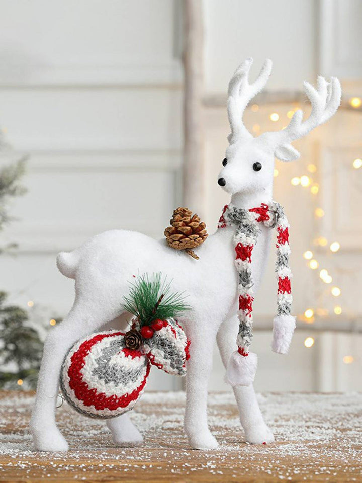 Kerstsneeuwman slee rendieren ornament