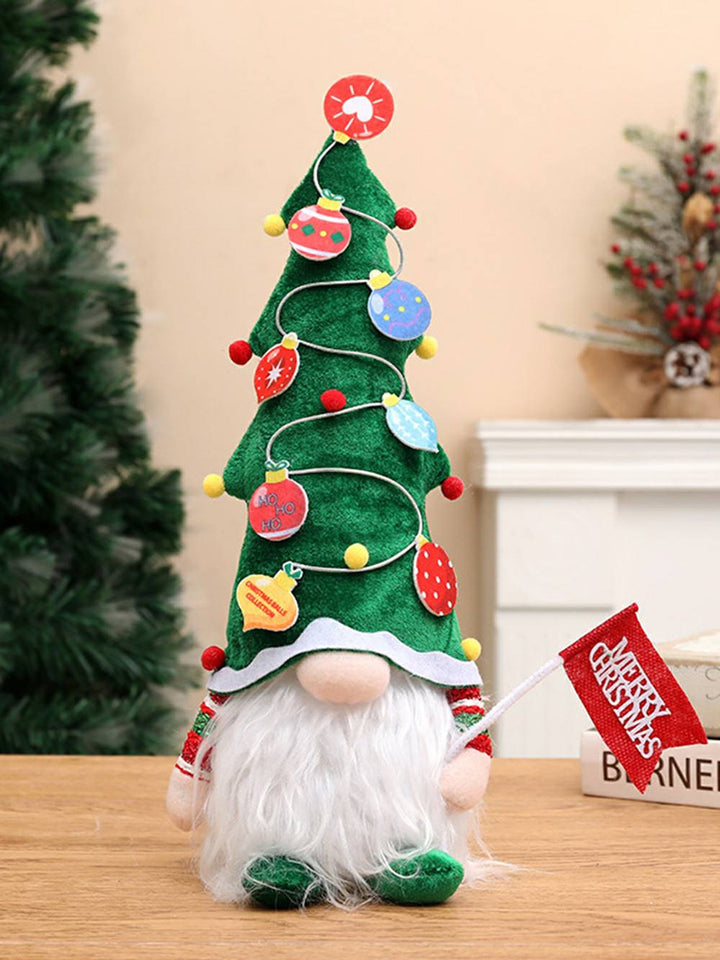 Boneco Rudolph de pelúcia com árvore de Natal