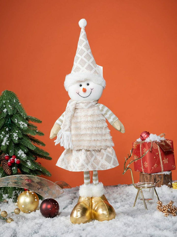 Boneco Rudolph de rena e boneco de neve de pelúcia de Natal