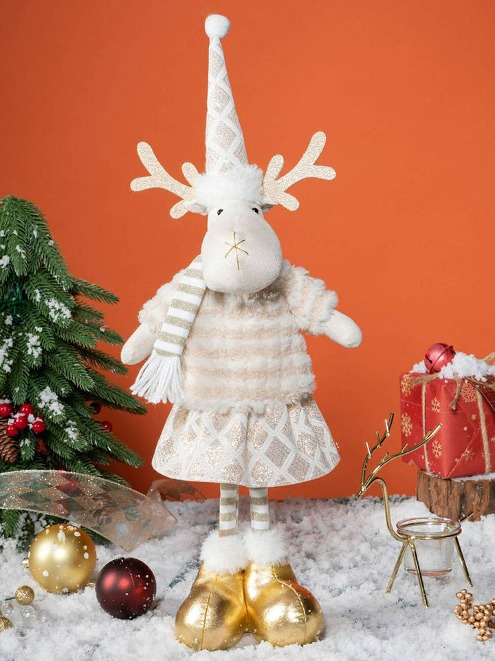 Julen Plys Elf Rensdyr & Snemand Rudolph Doll