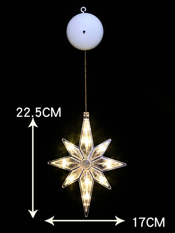 Jul sugkoppsljus Stjärnformad julgran LED-ljus