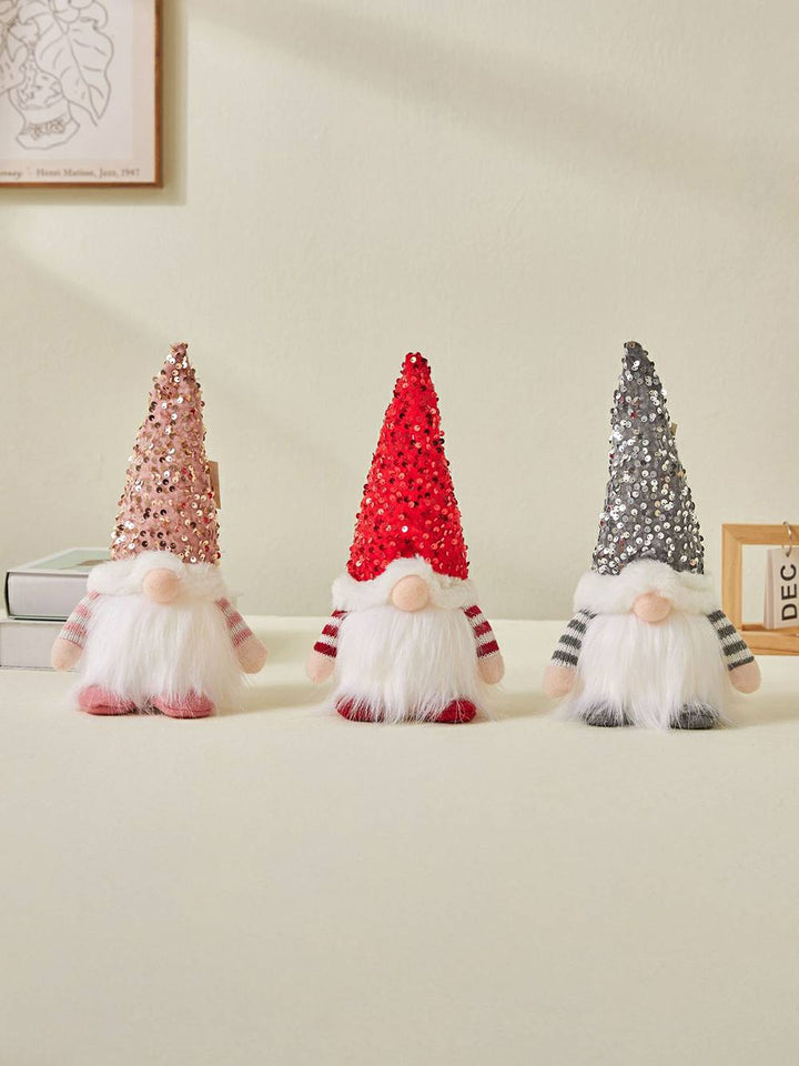 Christmas Plys Elf Glitter Light-up Rudolph Doll