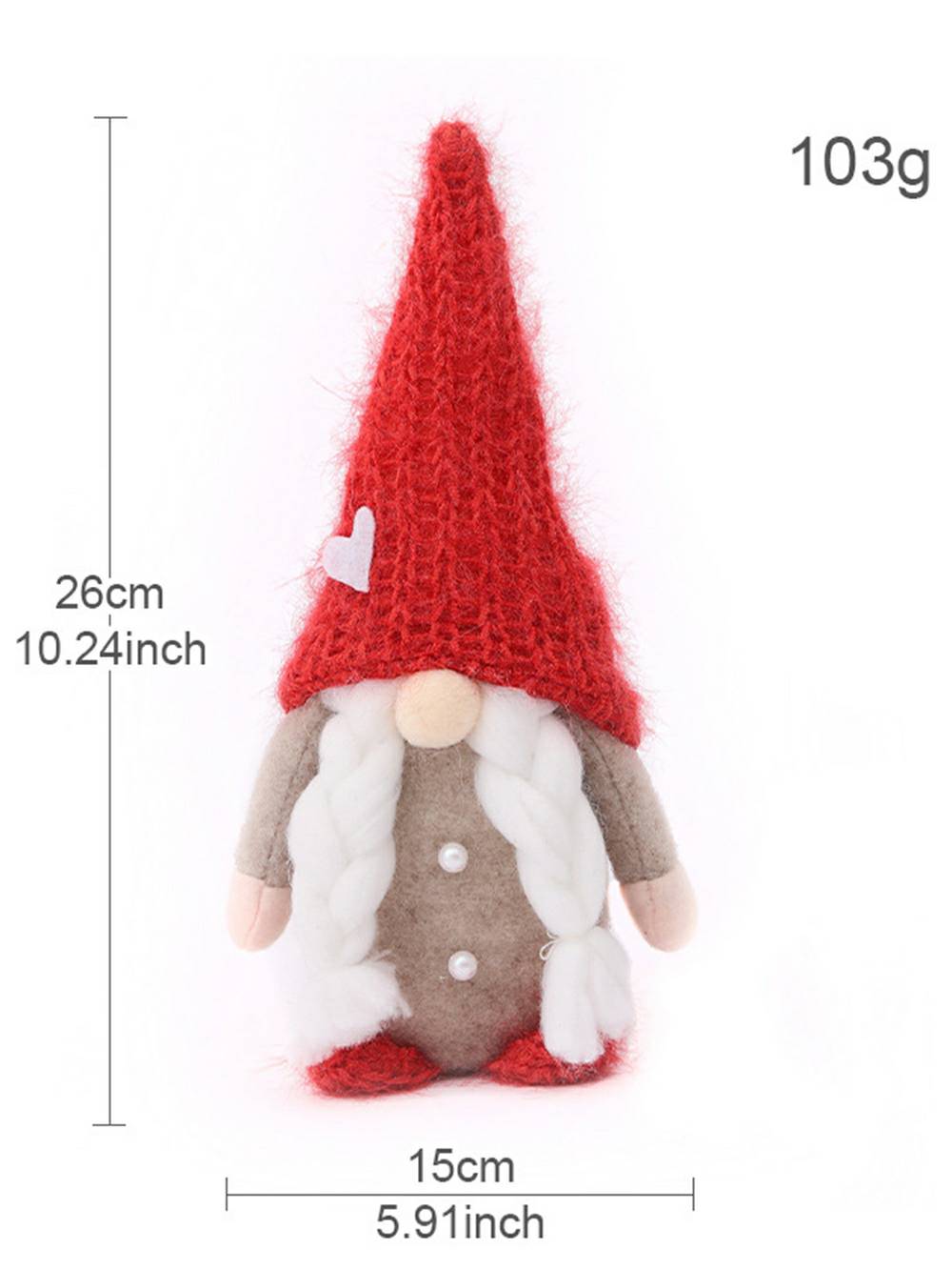 Weihnachtsplüsch-Liebesherz-Rudolph-Puppe