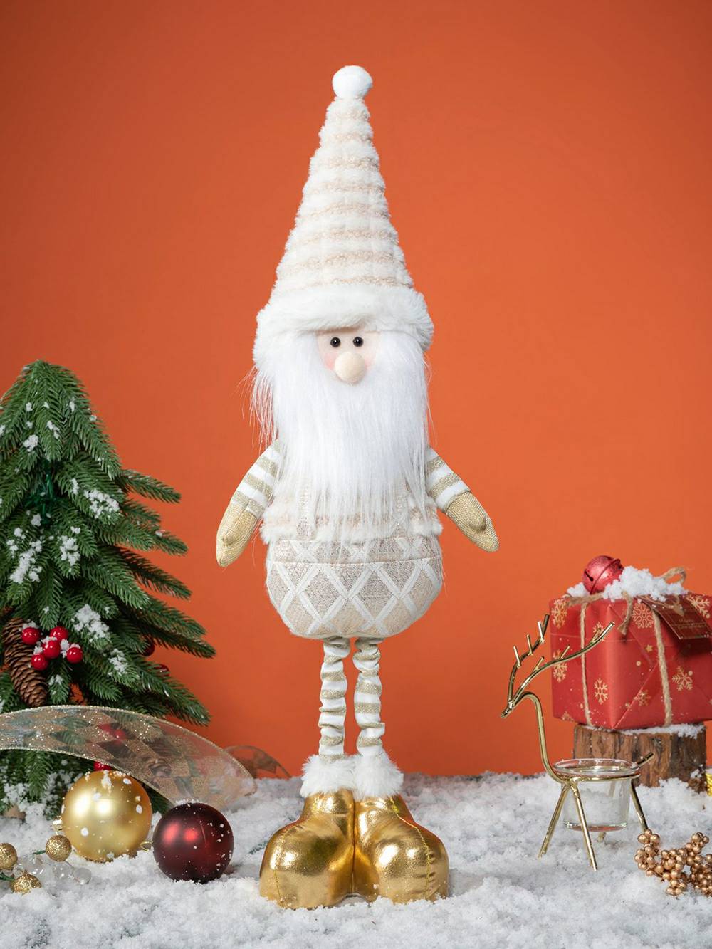クリスマスぬいぐるみ エルフ トナカイ＆雪だるま ルドルフ人形