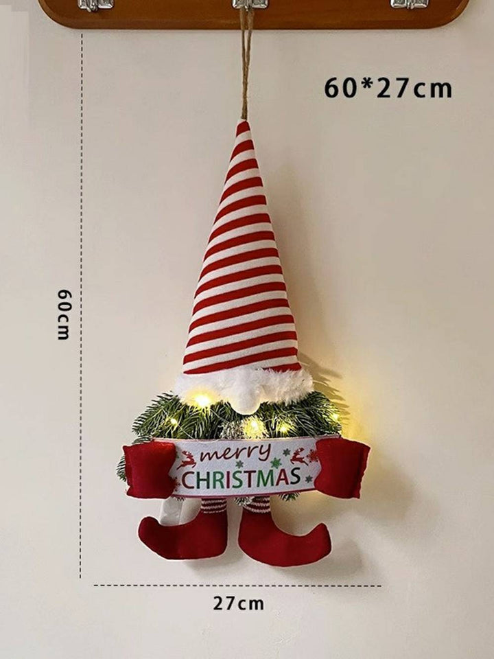 Glødende julegnom hengende ornament