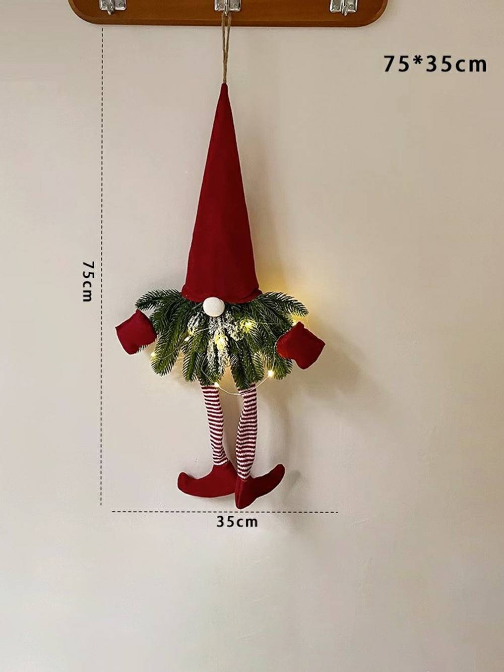 Zářící Vánoční Gnome Závěsný Ornament