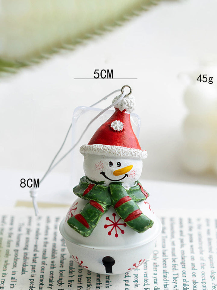 Christmas Resin Old Man Snowman Bell hänge