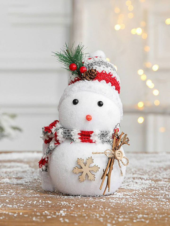 Ornamento de rena de trenó de boneco de neve de Natal