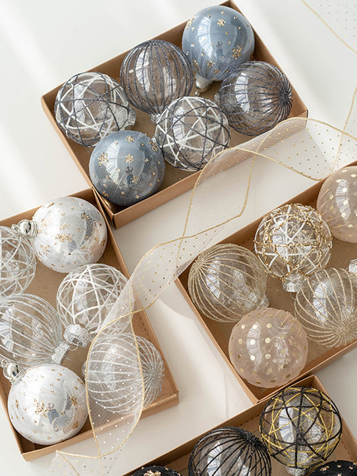 25st julmålade bollar julgransfönsterdekoration