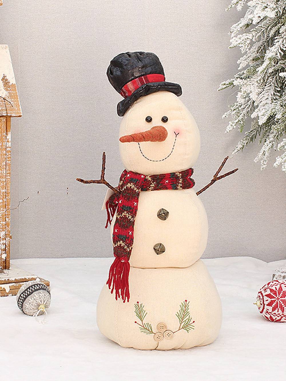 Sneeuwpop pop decoratie raampop ornamenten kerstknutsel