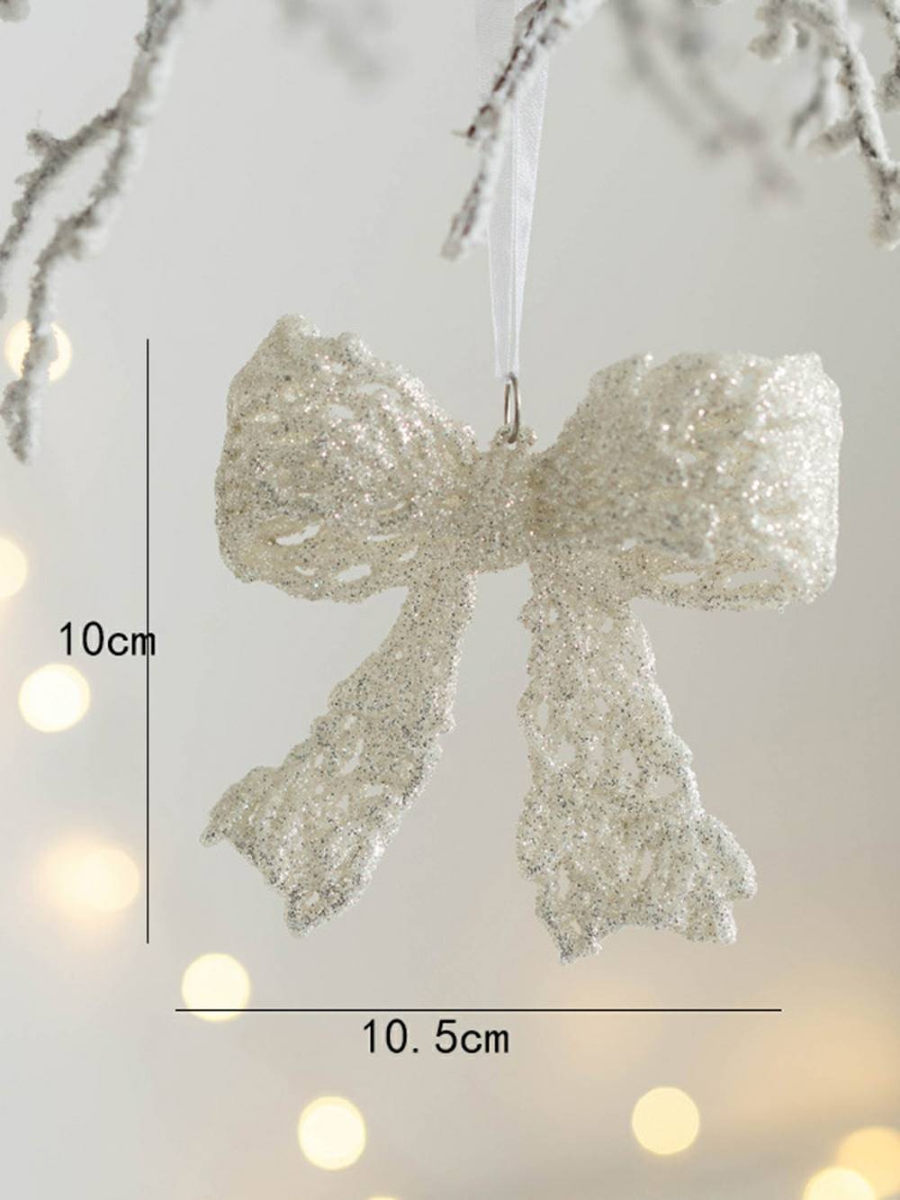 Christmas Decoration: Angelic Girl with Glittering Five-Pointed Star