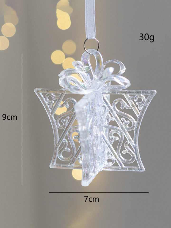 Jul Transparent färgglada dekorativa hänge
