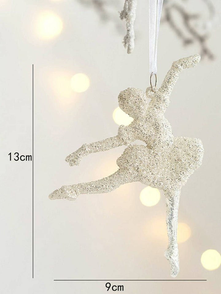 Christmas Decoration: Angelic Girl with Glittering Five-Pointed Star