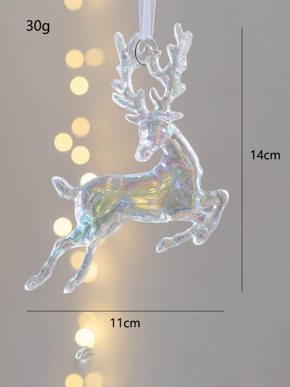 Pendentif décoratif coloré transparent de Noël