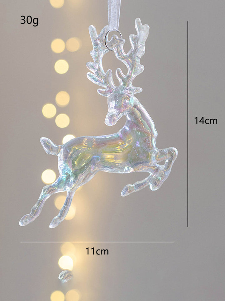 Pendentif décoratif coloré transparent de Noël