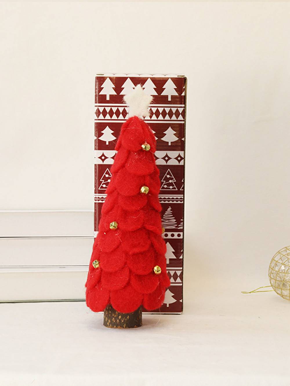 Decoração fofa de árvore de Natal de feltro