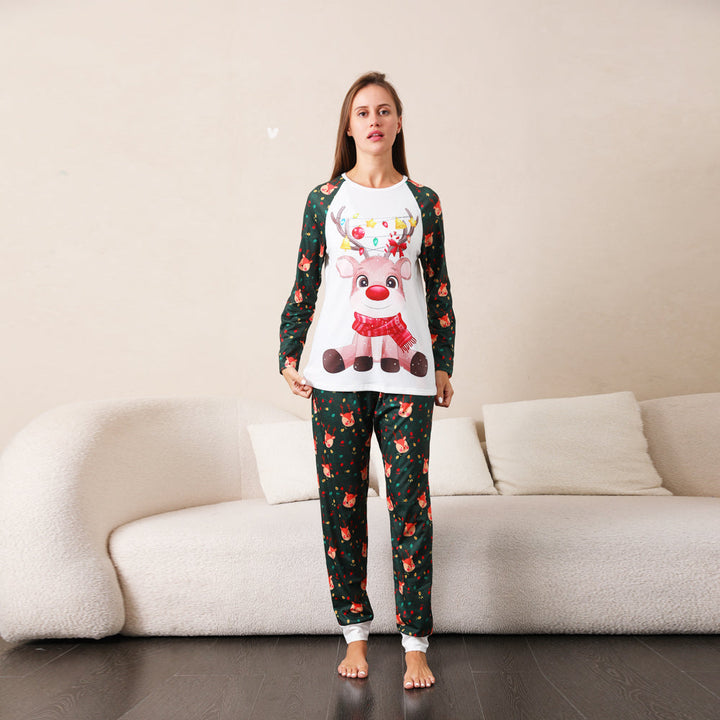 Färgglada Deer Fmalily Matchande Pyjamas Set