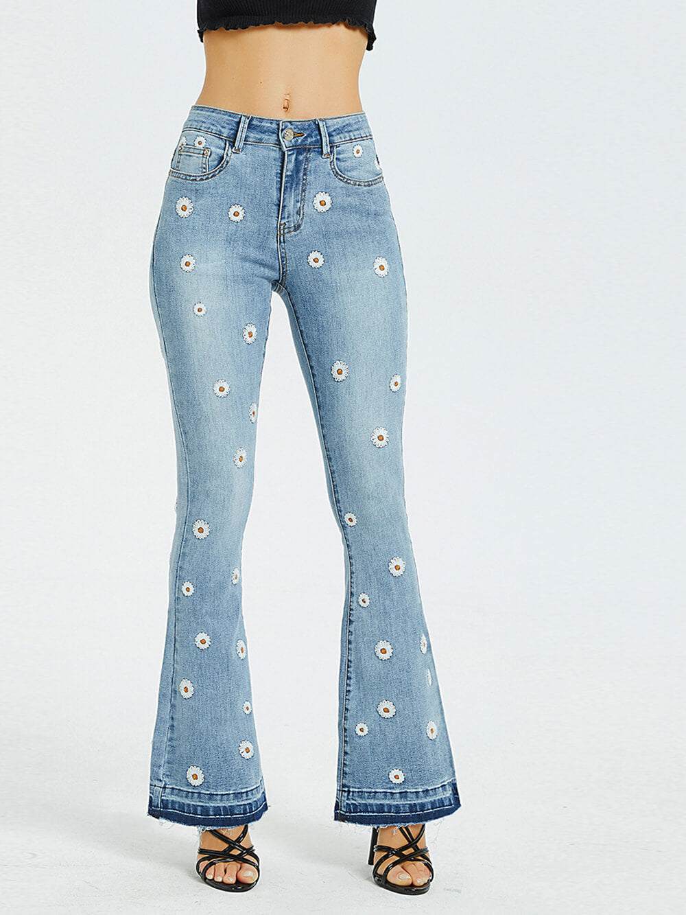 Vyšívané flared Daisy Jeans