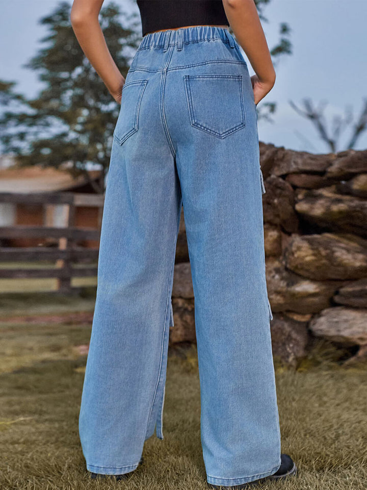 ג'ינס קארגו ג'ינס עם סרט מכובס