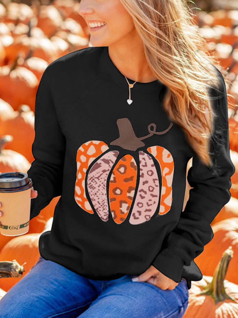 Pumpkins Grafisk Pullover