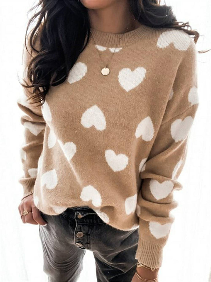 Sweter pulowerowy na Walentynki