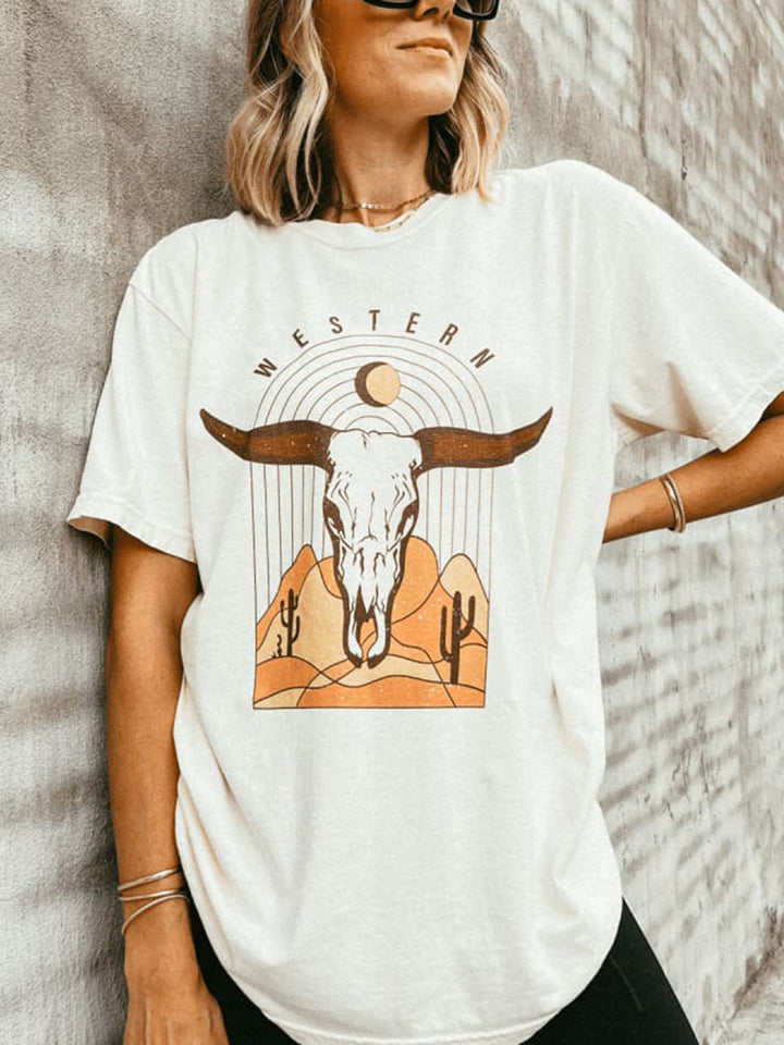 T-Shirt mit Western-Grafik