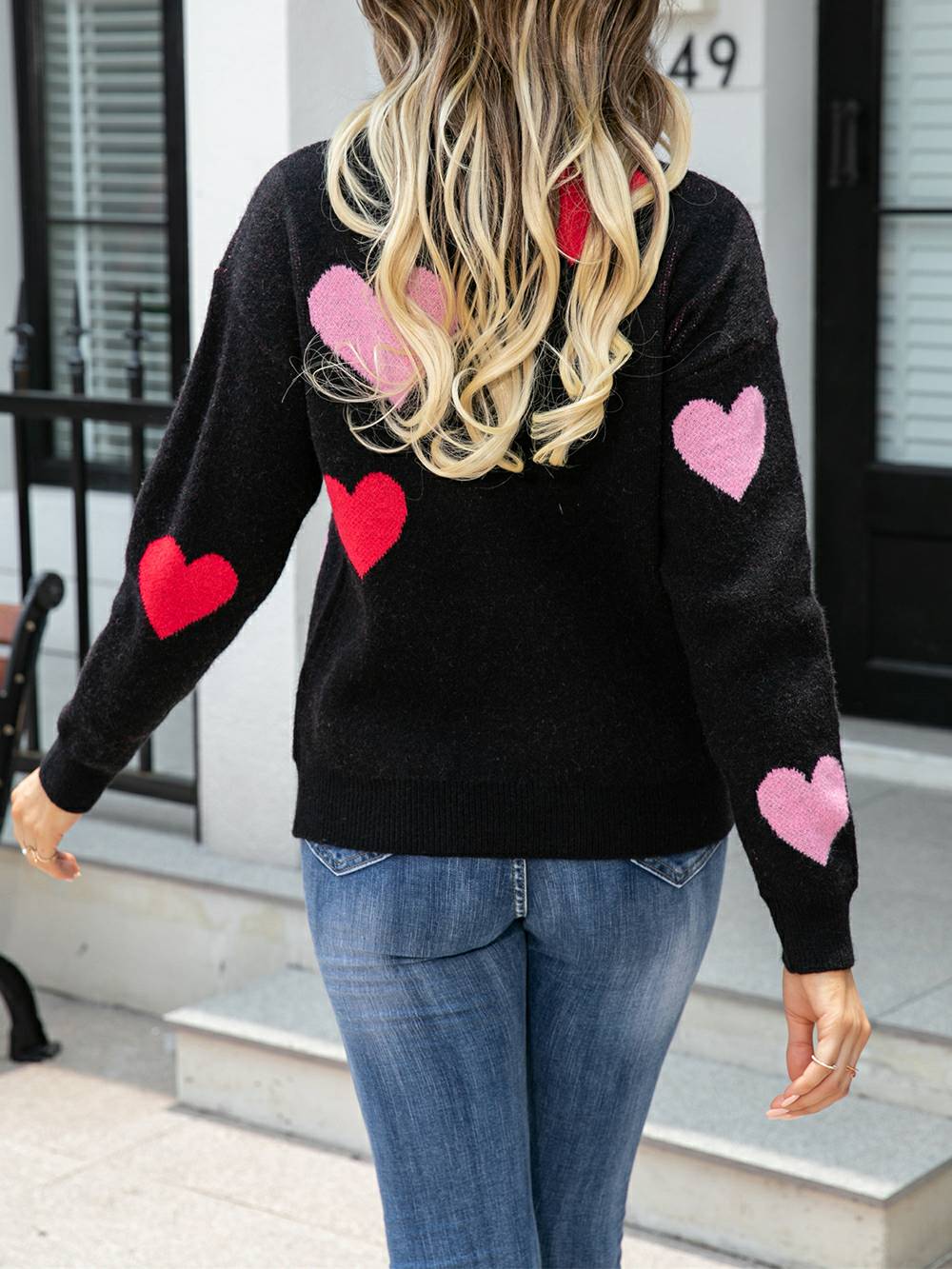 Sweetheart Cozy Knit Pullover סוודר