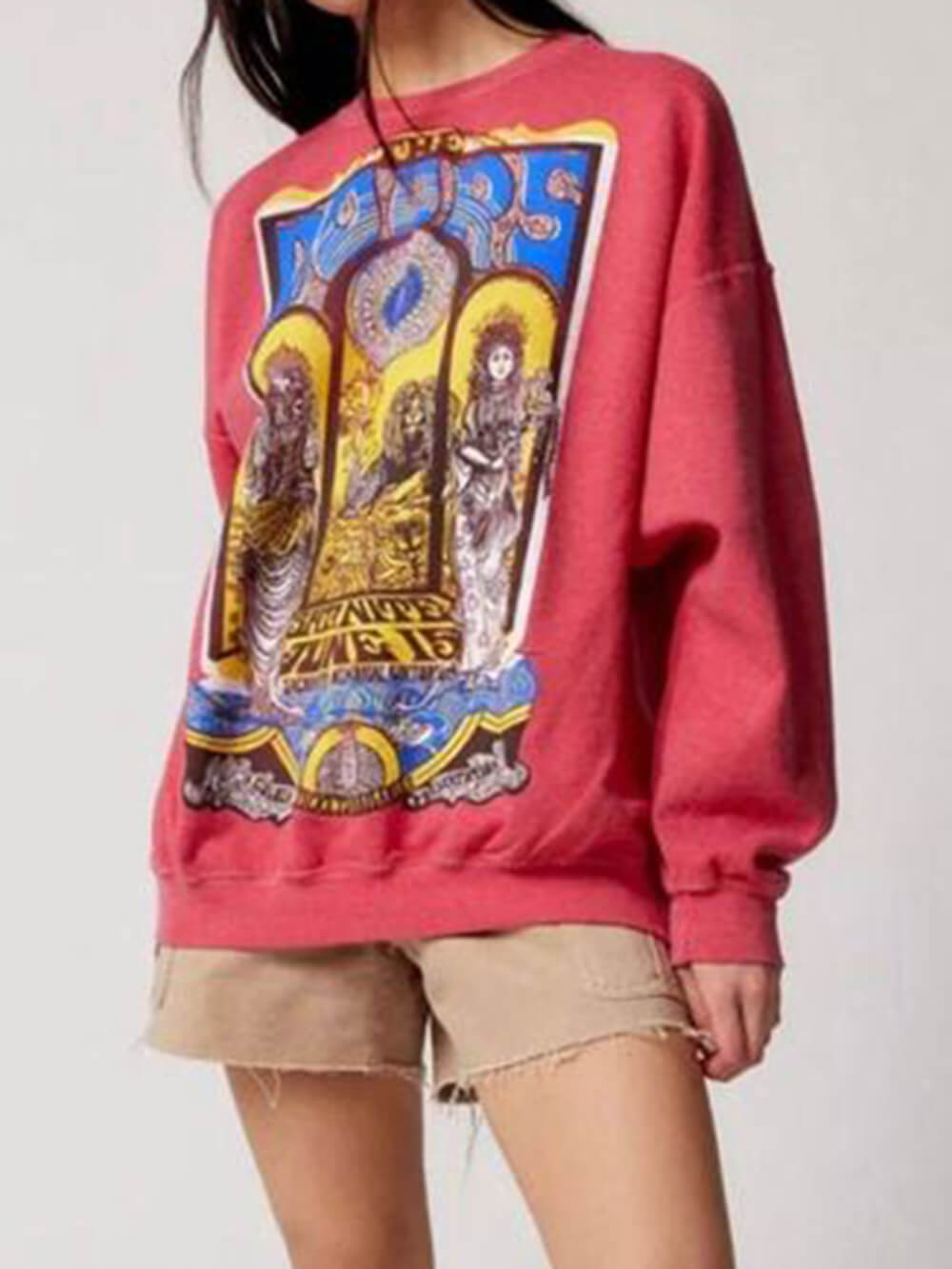The Doors grafisk oversize sweatshirt