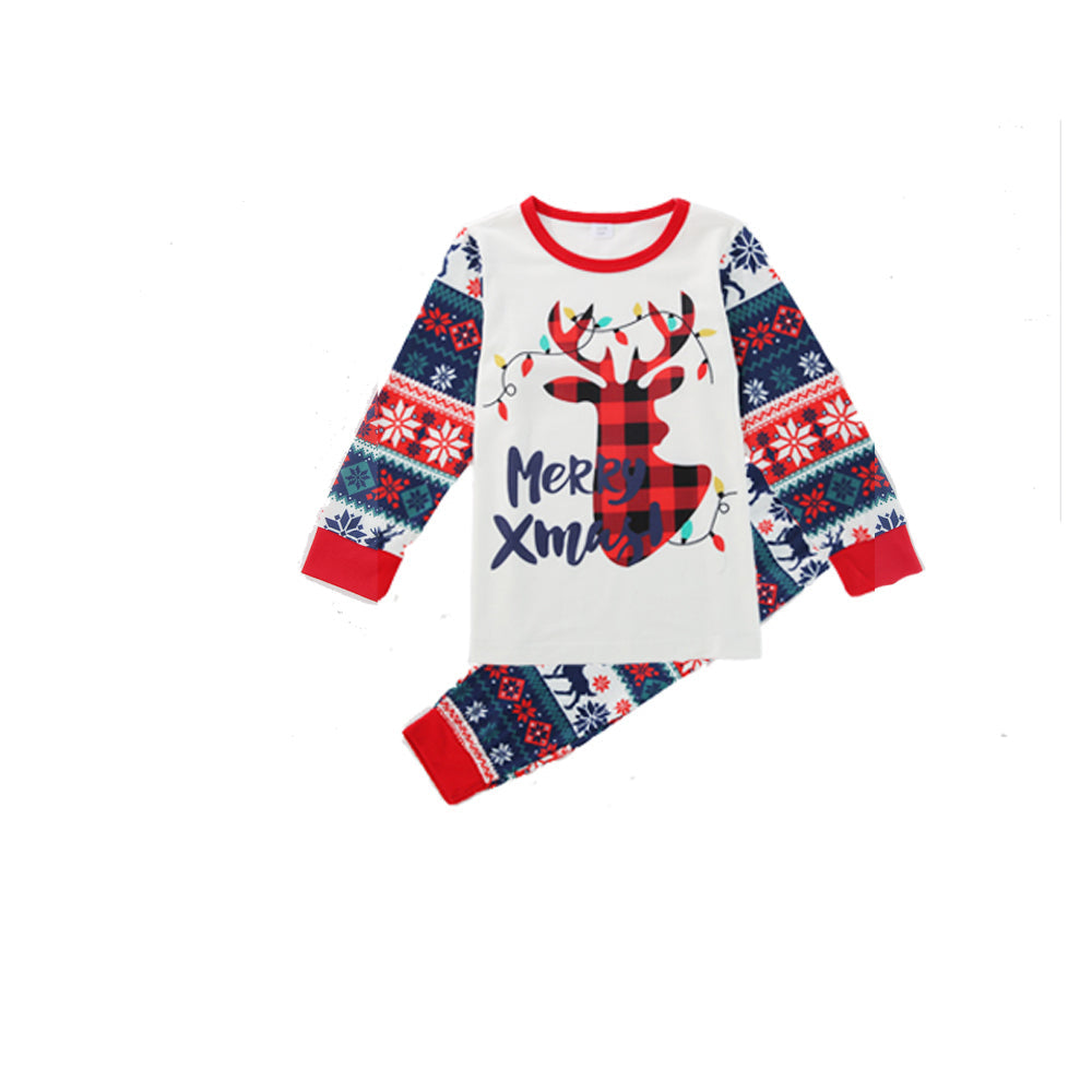Conjuntos de pijamas a juego para la familia Christmas Deer (con ropa para perros)