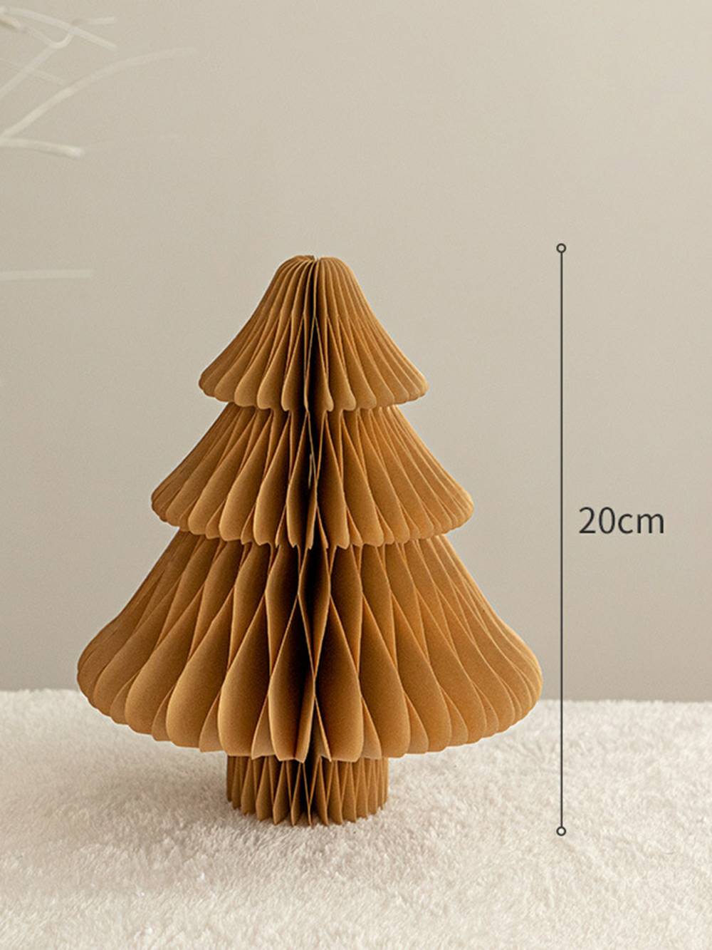 Trekkspill stil papir juletre honeycombs figurer