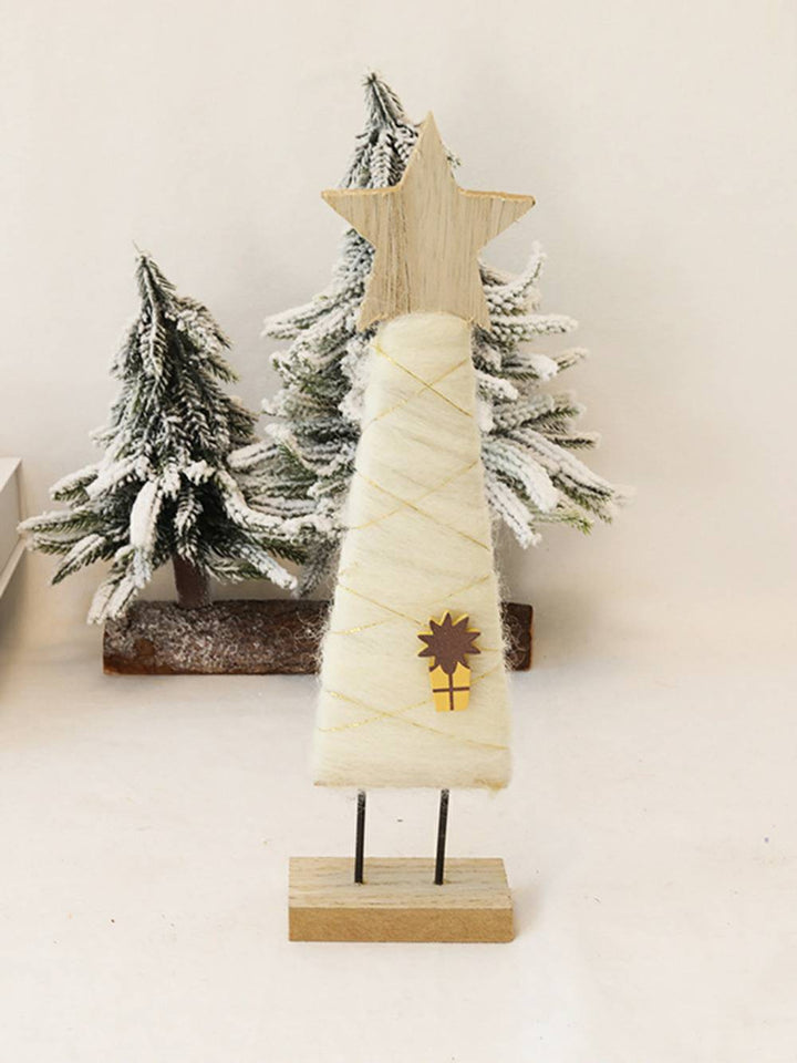 Decoração fofa de feltro com estrela de árvore de Natal