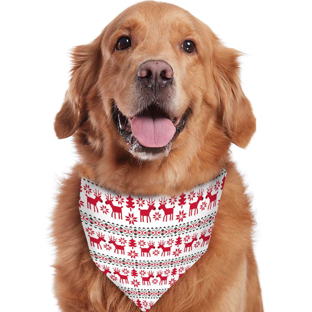 Matchande pyjamasset för julhjort och snöflinga (med husdjurs hundkläder)