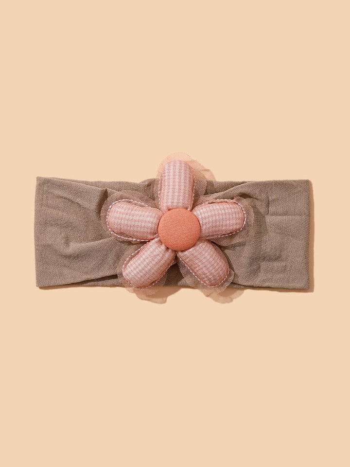 Bandeaux à motif de fleurs remplis de coton 3D pour bébé