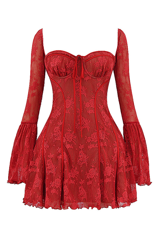 Vintage Spitzen Korsett Kleid