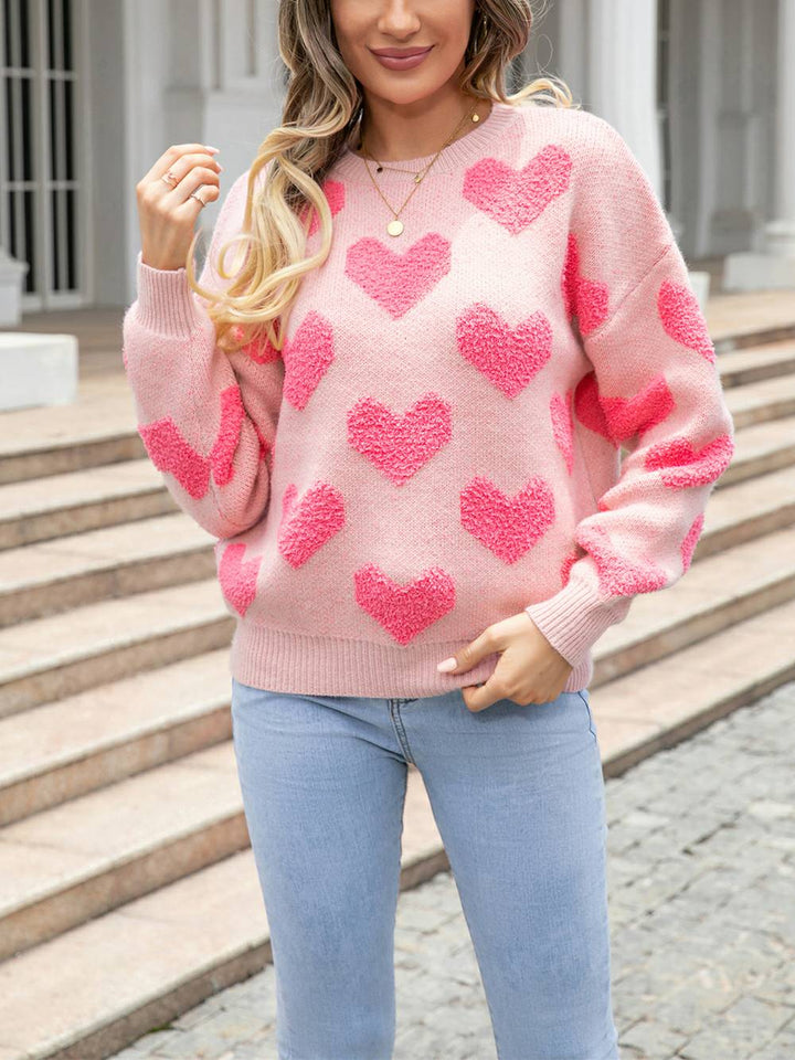 Tiny Hearts of Love Stickad tröja