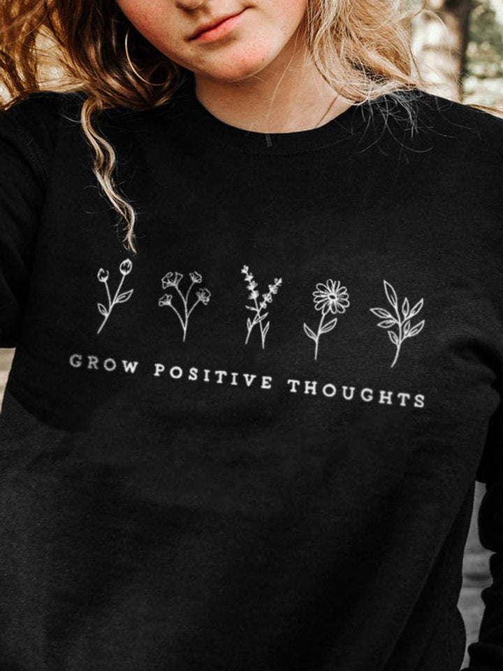 Sweat-shirt Cultiver des pensées positives