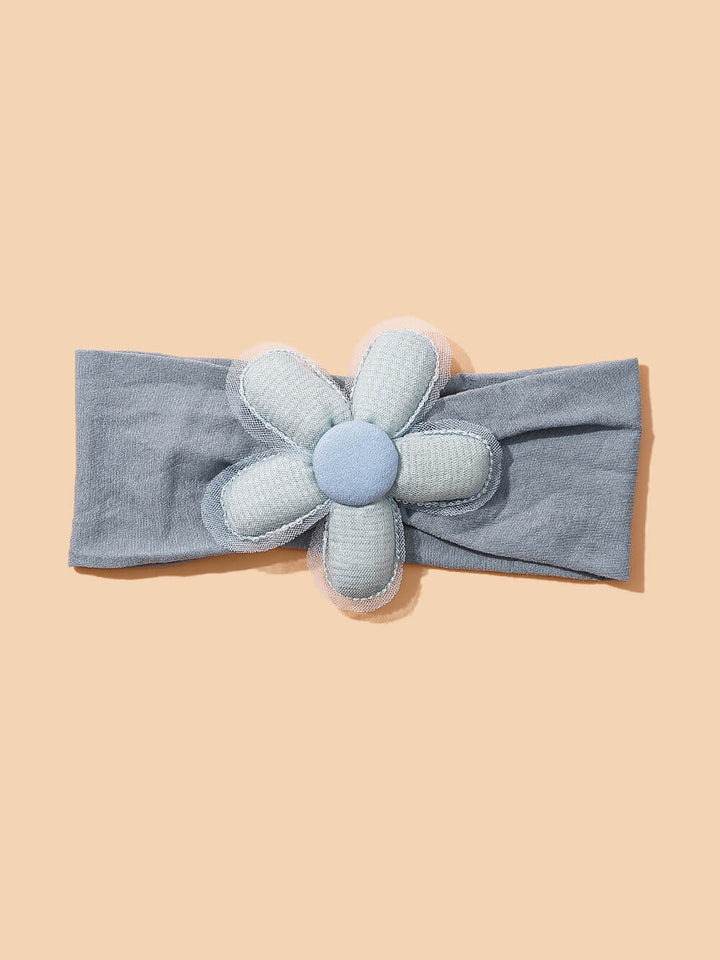 Baby 3D Koteng gefëllt Blummen Patched Design Headbands