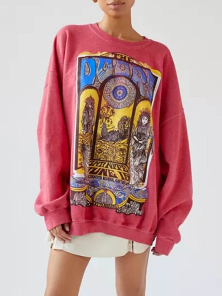 Übergroßes Sweatshirt mit The Doors-Grafik