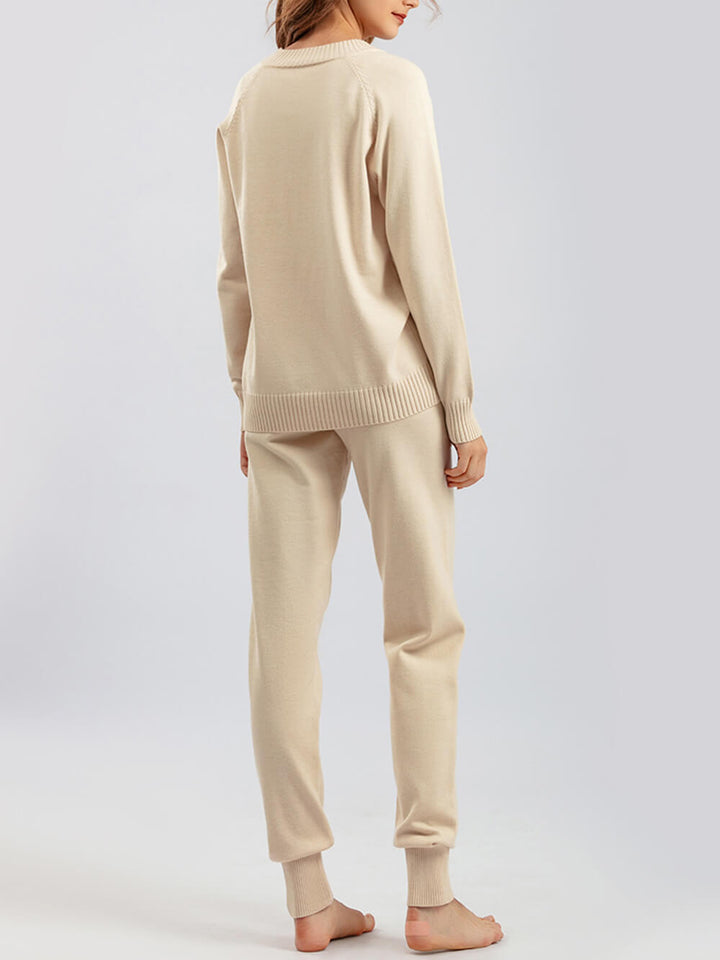 Luxus Pullover & passende Hosen Set