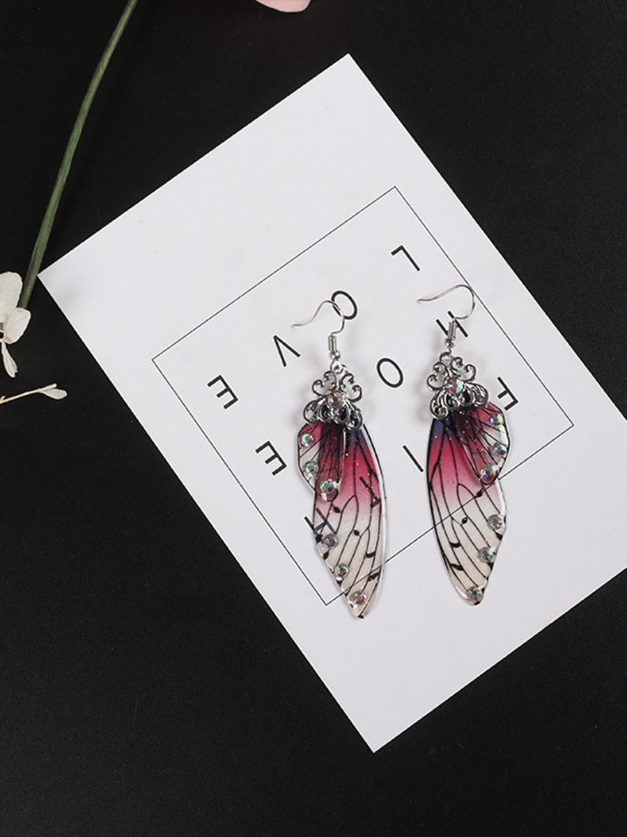 Butterfly Wing Purple Strass Cicada Wing Crystal Cercei