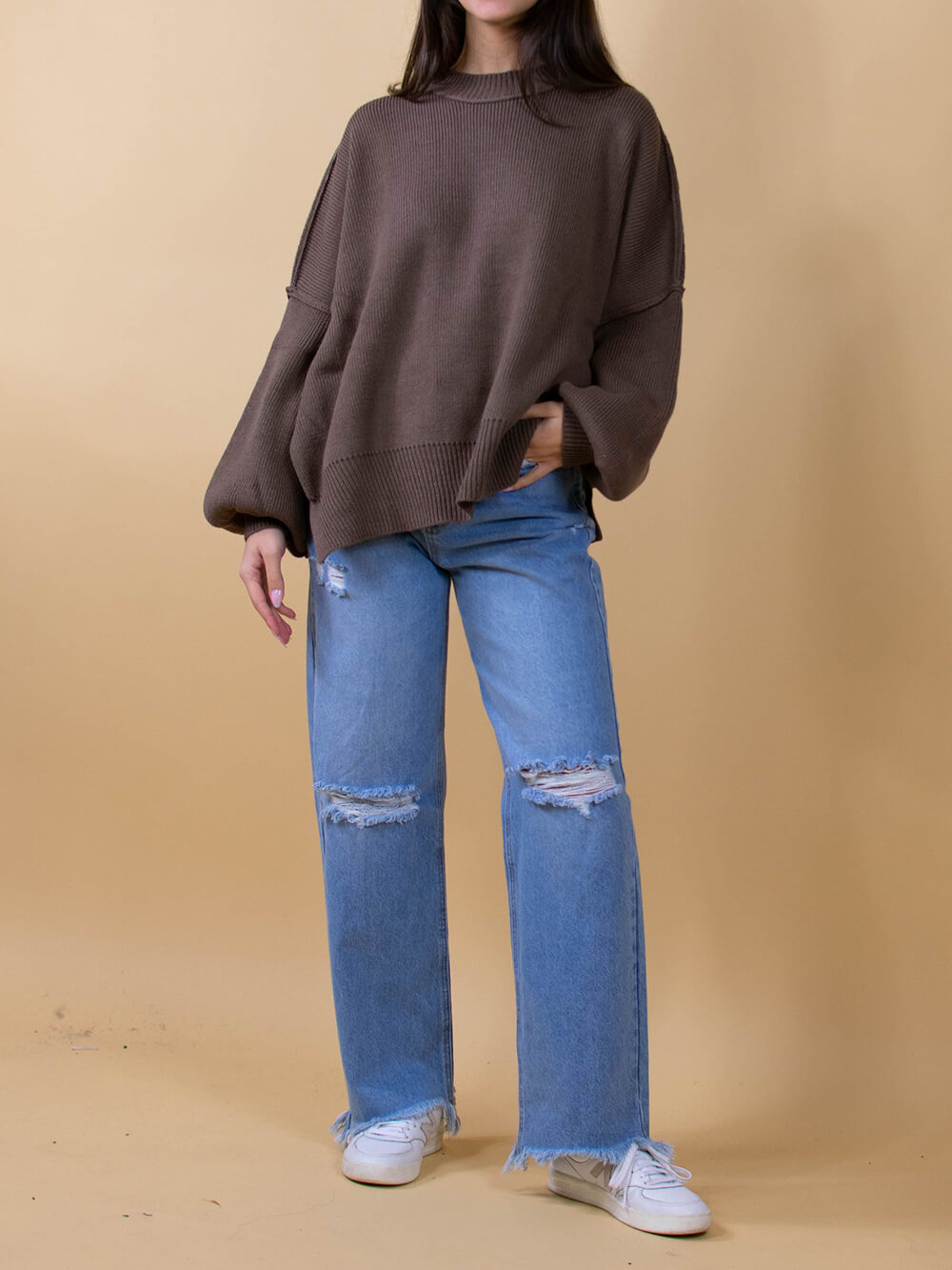 מרתה סוודר בצבע חום