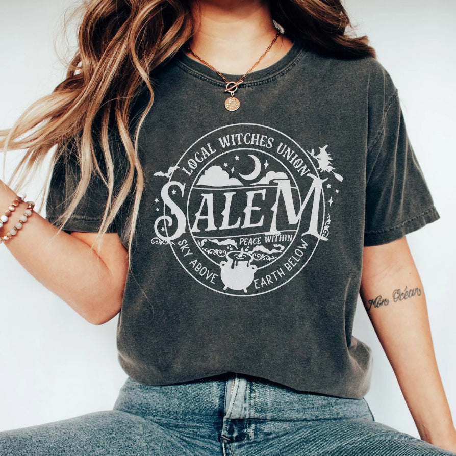 Local Witches Union Salem πουκάμισο