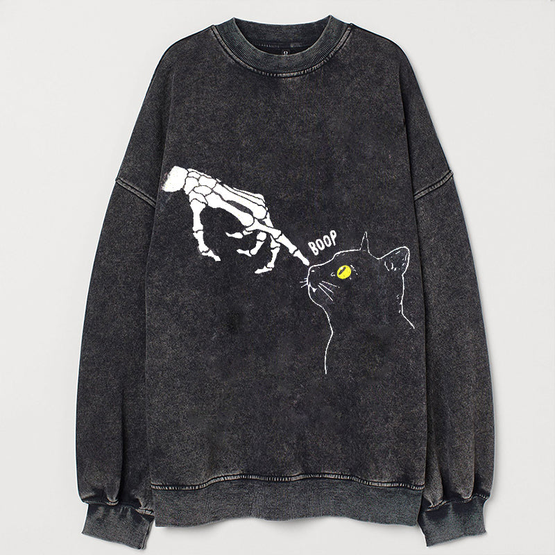 Skelett Cat Lover Sweatshirt