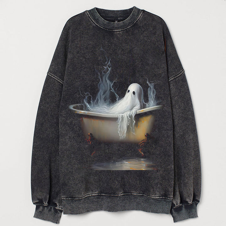 Geist im Badewannen-Sweatshirt